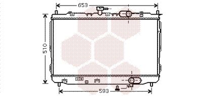 VAN WEZEL Radiaator,mootorijahutus 83002072